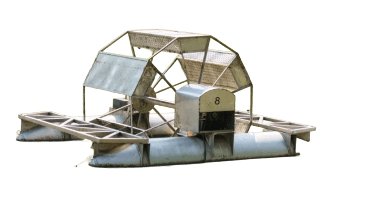 Kincir Air Apung Tipe Paddle Wheel